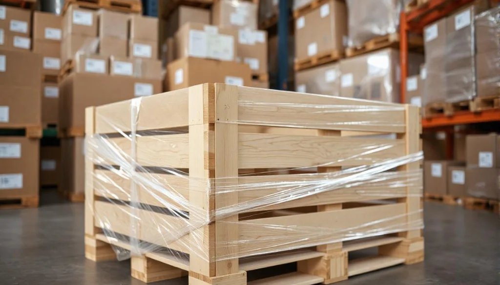 Pickup, palletizing, shipping, crating